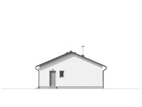 Projekce domu Bungalov - Boční pohled č. 4
