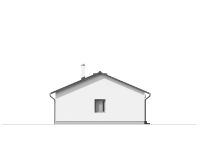Projekce domu Bungalov - Boční pohled č. 2