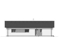 Projekce domu Bungalov - Boční pohled č. 1
